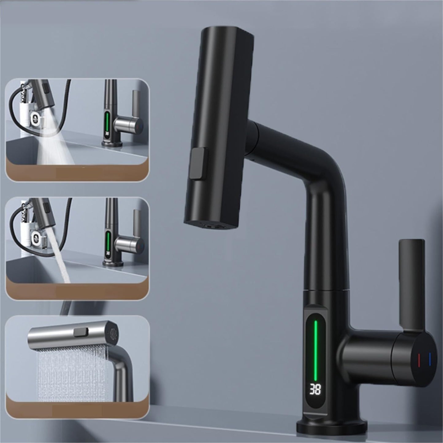 Multi-functional Faucet with Digital display